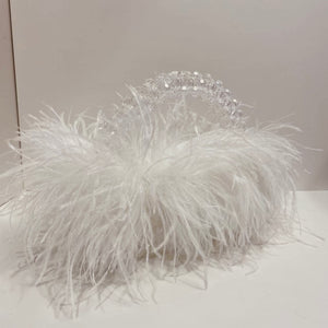 Zsa zsa feather bag