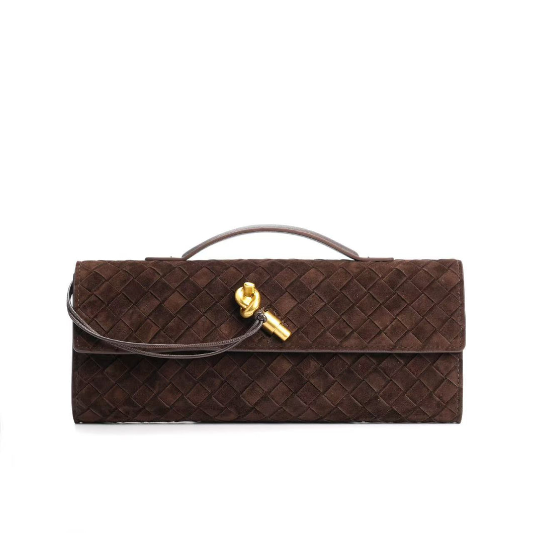 Calais clutch suede