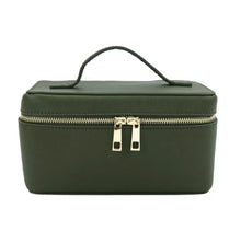 Load image into Gallery viewer, Saffiano leather vanity &amp; train case