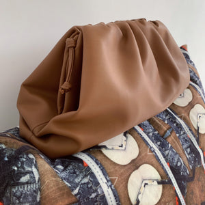 La poche handbag camel large