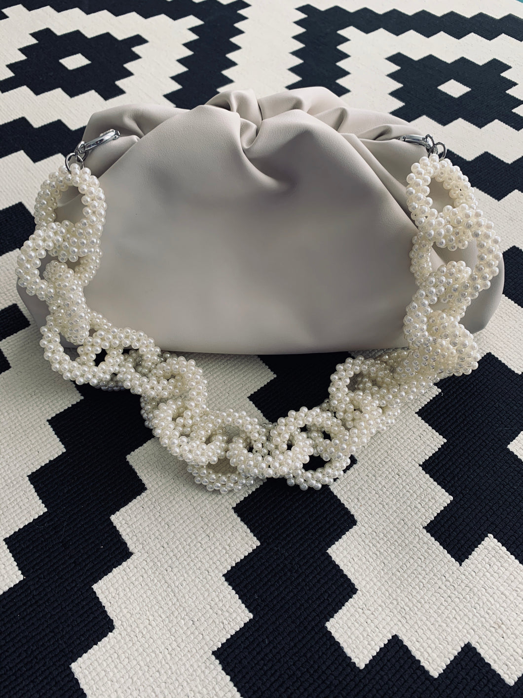Handmade pearl link bag strap 4-5 days delivery